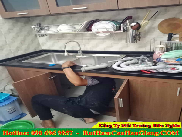 Thông bồn rửa chén Bình Phước giá rẻ Hữu Nghĩa