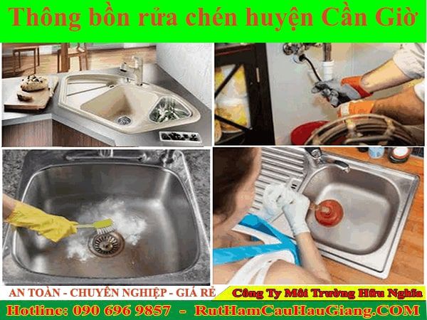 Thông bồn rửa chén huyện Cần Giờ Hữu Nghĩa 24/7 hiệu quả 99K