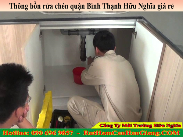 Thông bồn rửa chén quận Bình Thạnh Hữu Nghĩa giá rẻ