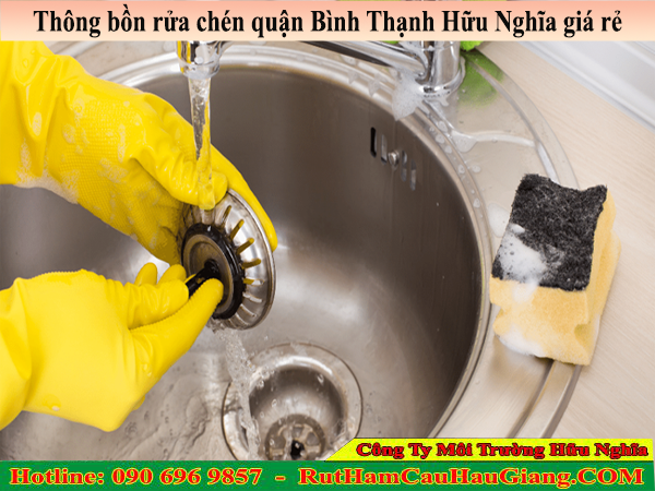 Thông bồn rửa chén quận Bình Thạnh Hữu Nghĩa giá rẻ