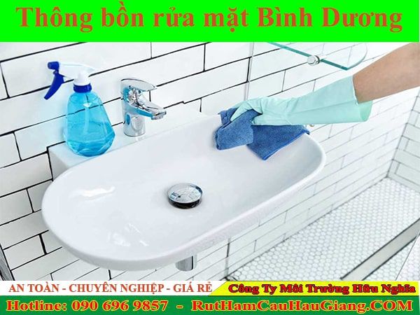 Thông bồn rửa mặt Bình Dương Hữu Nghĩa chuyên nghiệp từ 99K