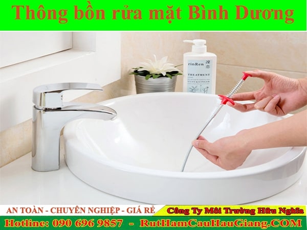 Thông bồn rửa mặt Bình Dương Hữu Nghĩa chuyên nghiệp từ 99K