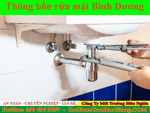 Thông bồn rửa mặt Bình Dương Hữu Nghĩa chuyên nghiệp từ 99K