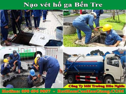 Nạo vét hố ga Bến Tre an toàn, sạch sẽ BH 2 NĂM uy tín