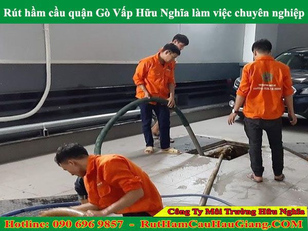 Rút hầm cầu quận Gò Vấp Hữu Nghĩa an toàn, chất lượng, giá 90K