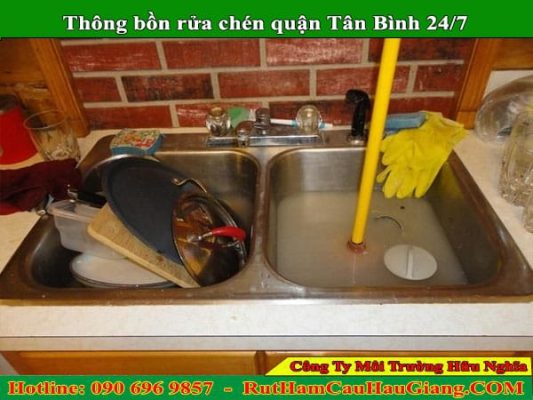 Thông bồn rửa chén quận Tân Bình Hữu Nghĩa 24/7 nhanh sạch