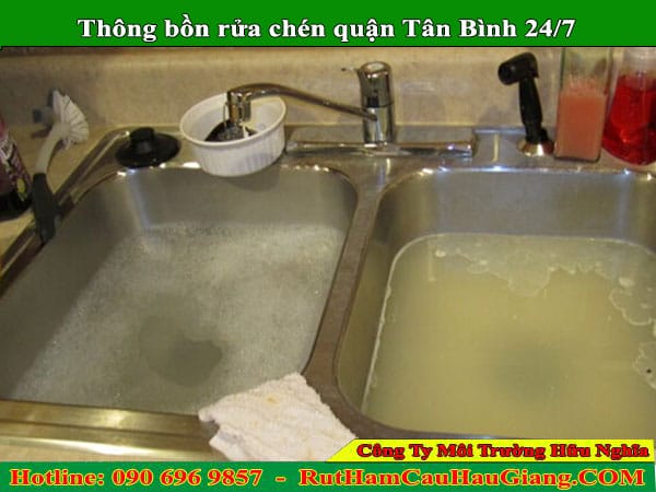 Thông bồn rửa chén quận Tân Bình Hữu Nghĩa 24/7 nhanh sạch