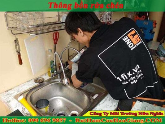 Thông bồn rửa chén Tiền Giang Hữu Nghĩa giá 99k, Bh 2 năm