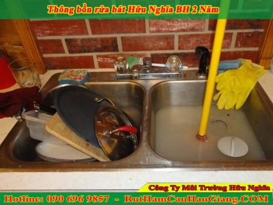 Thông bồn rửa chén Vũng Tàu giá rẻ hotline 090 696 9857 