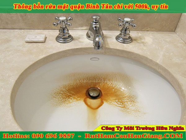 Thông bồn rửa mặt quận Bình Tân chỉ với 500k, uy tín