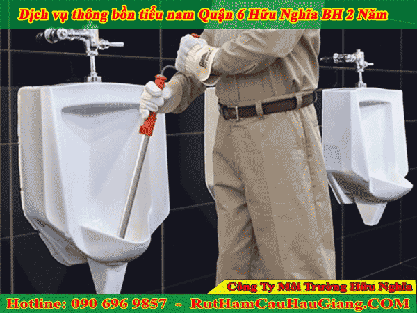 Thông bồn tiểu nam Quận 6 sạch sẽ, an toàn giá chỉ 99K