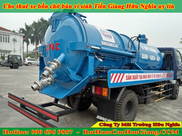 Cho thuê xe bồn chở bùn vi sinh Tiền Giang Hữu Nghĩa uy tín