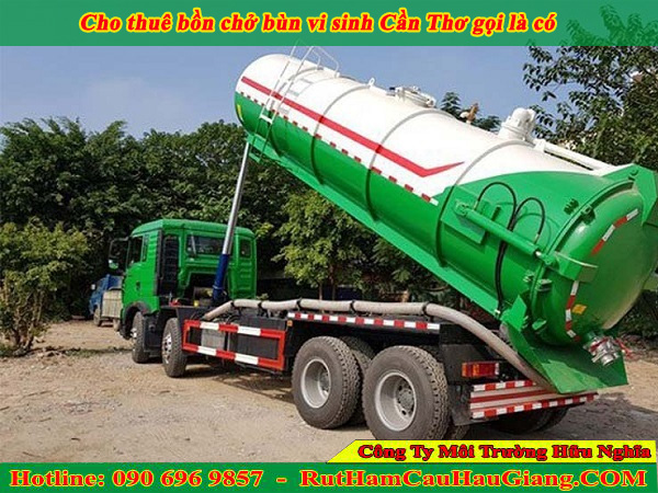 Cho thuê bồn chở bùn vi sinh Cần Thơ gọi là có 