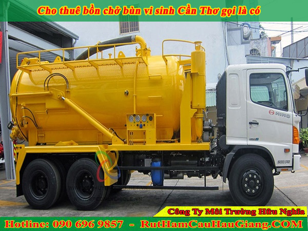Cho thuê bồn chở bùn vi sinh Cần Thơ gọi là có 