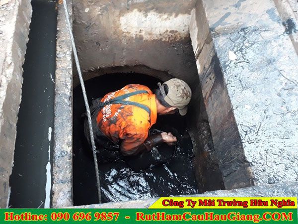 Nạo vét hố ga Sóc Trăng xử lý không mùi hôi